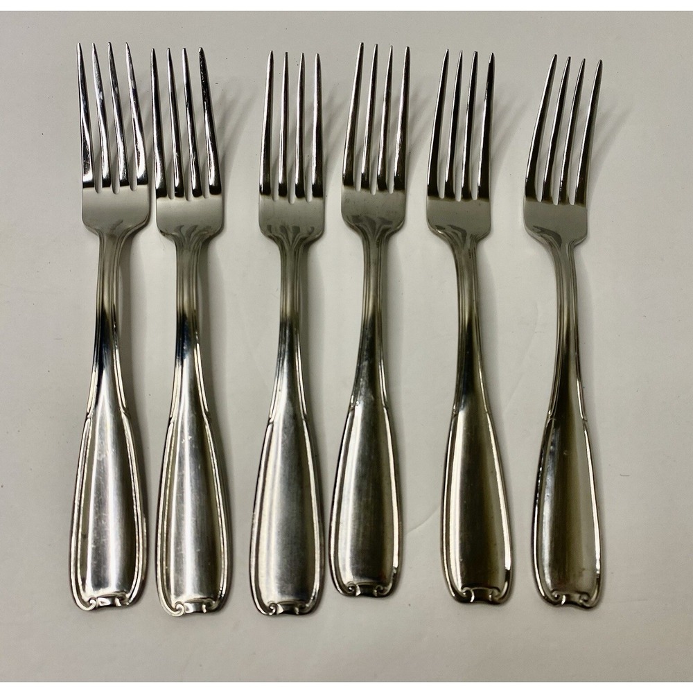 Reed & Barton Manor Park Stainless Dinner Fork Lot Of 6 Replacements